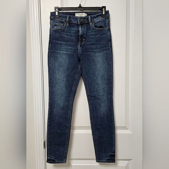 Hidden Jeans Women's 27 (27x26.5) Blue Skinny Mid-Rise Stretch Ankle Denim GUC - Picture 1 of 10